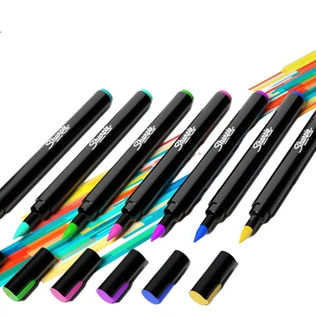 Акрилові маркери Sharpie з твердим наконечником, акварельні ручки на водній основі, водонепроникні, стійкі до змін кольору, світлостійкі, графіті, малюнки вручну, кольори, що складаються одна в одну - набір з 2 акварельних ручок для художнього ескізу