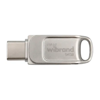 USB флеш накопитель Wibrand 64GB Bee Silver USB 3.2/Type-C (WI3.2TC/BE64TC039S) Wibrand WI3.2TC/BE64TC039S 1084028