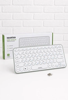 Бездротова клавіатура Maxxter KBW-C01S-UA 2.4GHz 78 клавіш Eng/Ukr Silver 79163