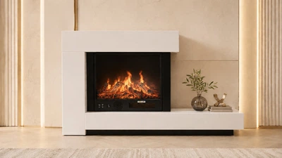 Електричний камін Paylot Mini Left 1500 Вт з порталом, звук потріскування дров (10080124)