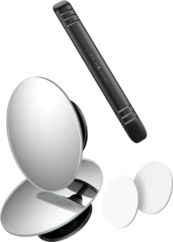 Автомобільні додаткові дзеркала сліпих зон Baseus Full View Blind Spot Mirror Black (2 шт.) ACMDJ-01