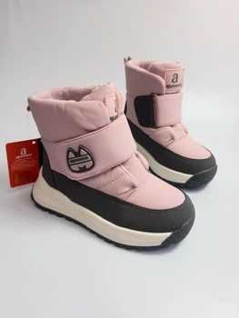 Зимние ботинки для девочки Apawwa 1542 pink розовые р.31-20 см