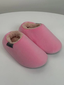 Тапочки детские домашние велюровые Розовый/Персиковый Maybel 30-31 222-99 (4225_3)