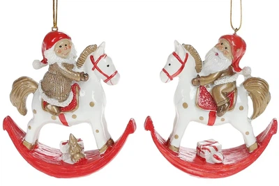 Декоративная подвесная фигурка Гномик на коне 10 см 823-405 BonaDi 823-405