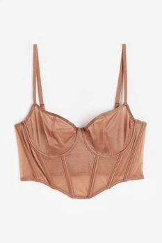 Бюстгальтер-топ H&M 1139410002c70 75A бежевый (100015490)
