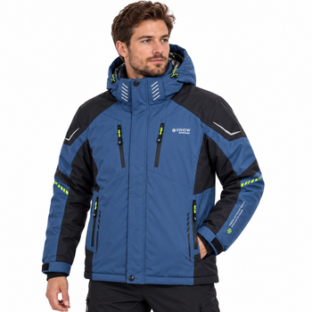 Термокуртка зимняя Snow мужская мембранная Omni-Heat,XXXL, Синий