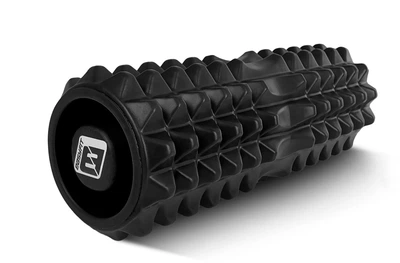 Ролик для массажа EasyFit EVA чёрный 33×13 см для массажа спины йоги и реабилитации (EF-2022a-BK)