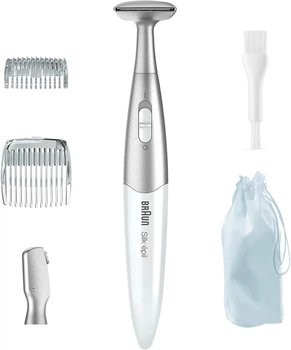 Триммер для зоны бикини Braun Silk-epil FG1100 с 4 насадками (8006530193771)