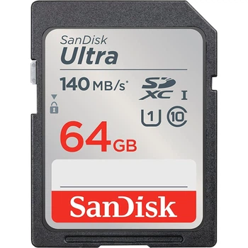 Карта памяти Sandisk 64GB SD C10 UHS-I R140MB/s Ultra (SDSDUNB-064G-GN6IN)