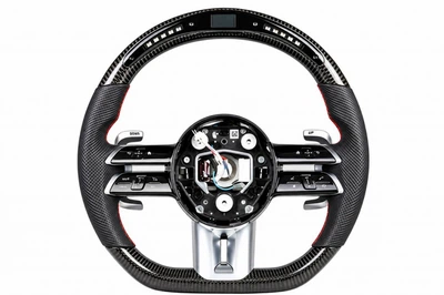 Руль AMG 2021-Style (Карбон, LED, 3pin) для Mercedes GL/GLS сlass X166 2012-2019 гг