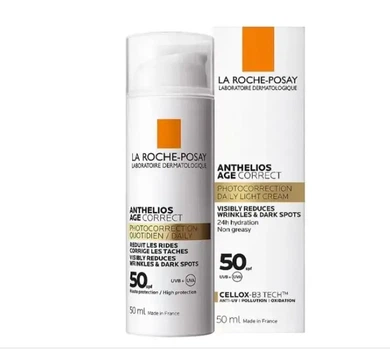 Антивозрастной солнцезащитный крем для лица La Roche-Posay Anthelios Age Correct SPF 50+ 50 мл