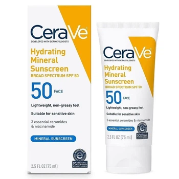 Зволожувальний сонцезахисний крем для обличчя Cerave SPF 50