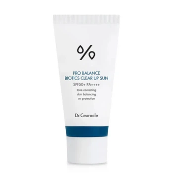 Сонцезахисний освітлювальний крем із пробіотиками Dr.Ceuracle Pro Balance Biotics Clear Up Sun SPF 50+