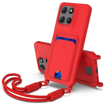Защитный чехол Reframe Silicone Holder для Motorola Moto G77 / G67 - Red