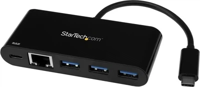 Мережевий адаптер Startech USB-C to Ethernet Adapter with 3-Port USB 3.0 Hub (US1GC303APD)