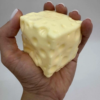 Сквіш антистрес Squeeze Cheese Сир - ароматна сенсорна іграшка з запахом сиру вазеліновий сир