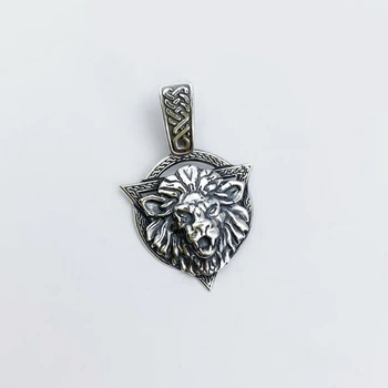 Серебряная подвеска Лев черненное серебро 925 пробы (АРТ.93634) 4.80г