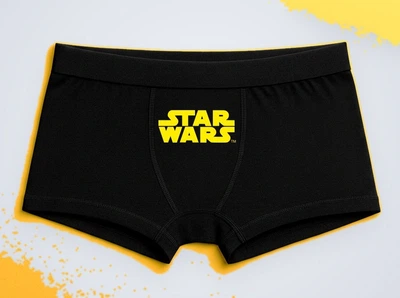 Мужские трусы-боксеры с принтом Star Wars Черный L
