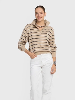 Поло жіноче Arber з бавовни Polo Knit WDFW 12 WTR-25 XS бежевий (W10.56.17.634)