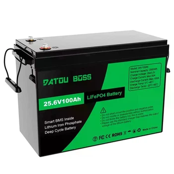 Акумулятор літій-залізо-фосфатний DATOUBOSS LiFePO4 25.6V (24V) 100Ah