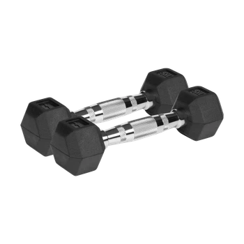 Гантелі чавунні гумовані HEX REBEL ACTIVE 2x1 кг (RBA-2325-01)