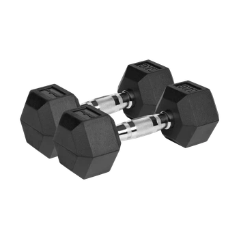 Гантелі REBEL ACTIVE HEX гумовані 2x6 кг (RBA-2325-06)