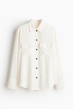 Сорочка H&M 1243139001c70 XS молочна (100015379)