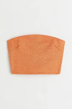 Кроп топ бандо H&M 1077874002c70 XXL помаранчевий (100015834)