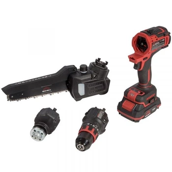 Набор аккумуляторных инструментов Vitals Master combo kit 3.2 18в модули шуруповерта пилы цепной шлифмашины акб 1х2А·ч 1х4А·ч зу кейс 243628