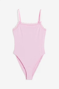 Боди-топ H&M 1212697003c70 XS розовое (100015362)