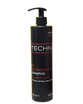 Професійний відновлюючий шампунь для пошкодженого волосся Unic Professional TECHNO 911 Reconstructing Shampoo, 500 мл