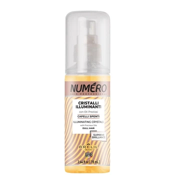 Рідкі кристали для волосся BRELIL Professional Numero Illuminating Crystals 75 мл для надання блиску з цінними оліями