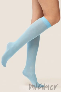 Гольфы из микрофибры Gabriella Microfibre 50 den One Size Голубые