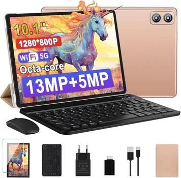 Планшет 10.1" WOZIFAN W10 8+8/128Gb 8 ядер Android 12 8000 mAh Золотий (102340281) - Уцінка