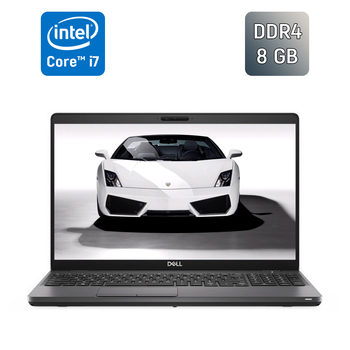 Ультрабук Dell Latitude 5500 / 15.6" (1366x768) TN / Intel Core i7-8665U (4 (8) ядра по 1.9 - 4.8 GHz) / 8 GB DDR4 / 256 GB SSD / Intel UHD Graphics / WebCam / USB Type-C / Windows 10 б/в