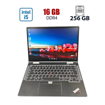 Ультрабук Lenovo ThinkPad X1 Yoga Gen 6 / 14" (1920x1080) IPS Touch / Intel Core i5-1145G7 (4 (8) ядер по 2.6 - 4.4 GHz) / 16 GB DDR4 / 256 GB SSD M.2 NVMe / Intel Iris Xe Graphics / WebCam б/в