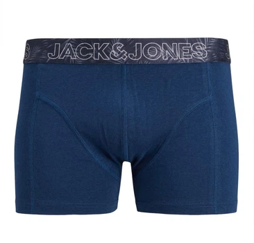 Мужские трусы боксеры Jack & Jones 1 шт, размер M, синий, резинка черная
