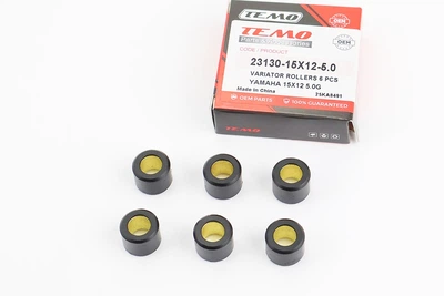 Ролики варіатора до скутера Yamaha 15x12 5.0 г, 6 шт, TEMO