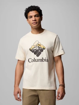 Футболка хлопковая длинная мужская Columbia 786655497 XL Молочная (1162010238)