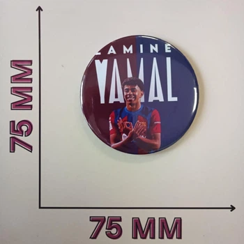 Значок Ламин Ямаль Lamine Yamal 7,5 см (37139)