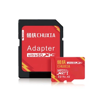 Карта памяти Chuxia TR3 microSDXC 128GB Class 10 UHS-I U3 V30 A2 + картридер