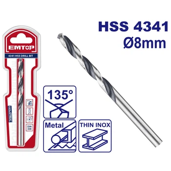 Сверло HSS 4341 EMTOP ETDB310802