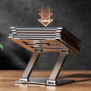 Подставка для ноутбука RTAKO RS-CP75A Dual-Layer Carbon Steel Laptop Stand (6930539527331)