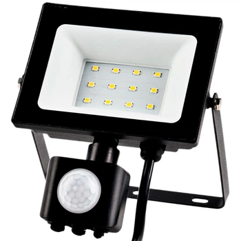 Прожектор 2.0 Work'S FLS-64K-10W-12LED IP65, 122x146x51 мм,датчик руху