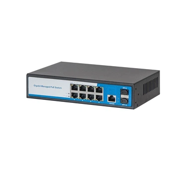 Управляемый гигабит POE коммутатор 11-портовый HongRui HR901-AFGM-82NS HongRui HR901-AFGM-82NS