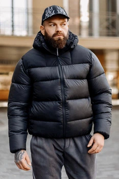 Куртка чоловіча зимова пуховик URBAN Чорний XXL