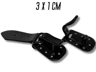 Гачок FROM FACTORY KRW шубний чорний 3см х 1см