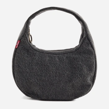 Сумка багет женская тканевая маленькая Levi's 339094687 Серая (1162177950)