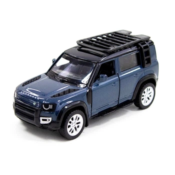 Автомодель металлическая TechnoDrive Land Rover Defender 110 синяя инерционная 250290