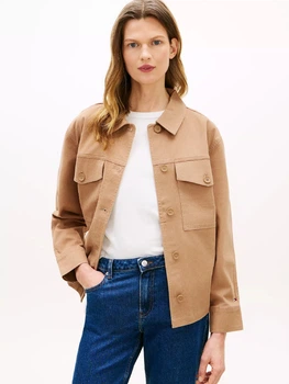 Джинсова куртка жіноча Tommy Hilfiger 518752414 M Коричнева (1162468223)